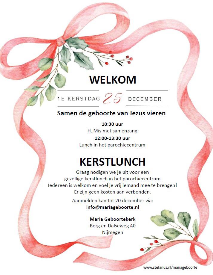 2025 kerst lunch